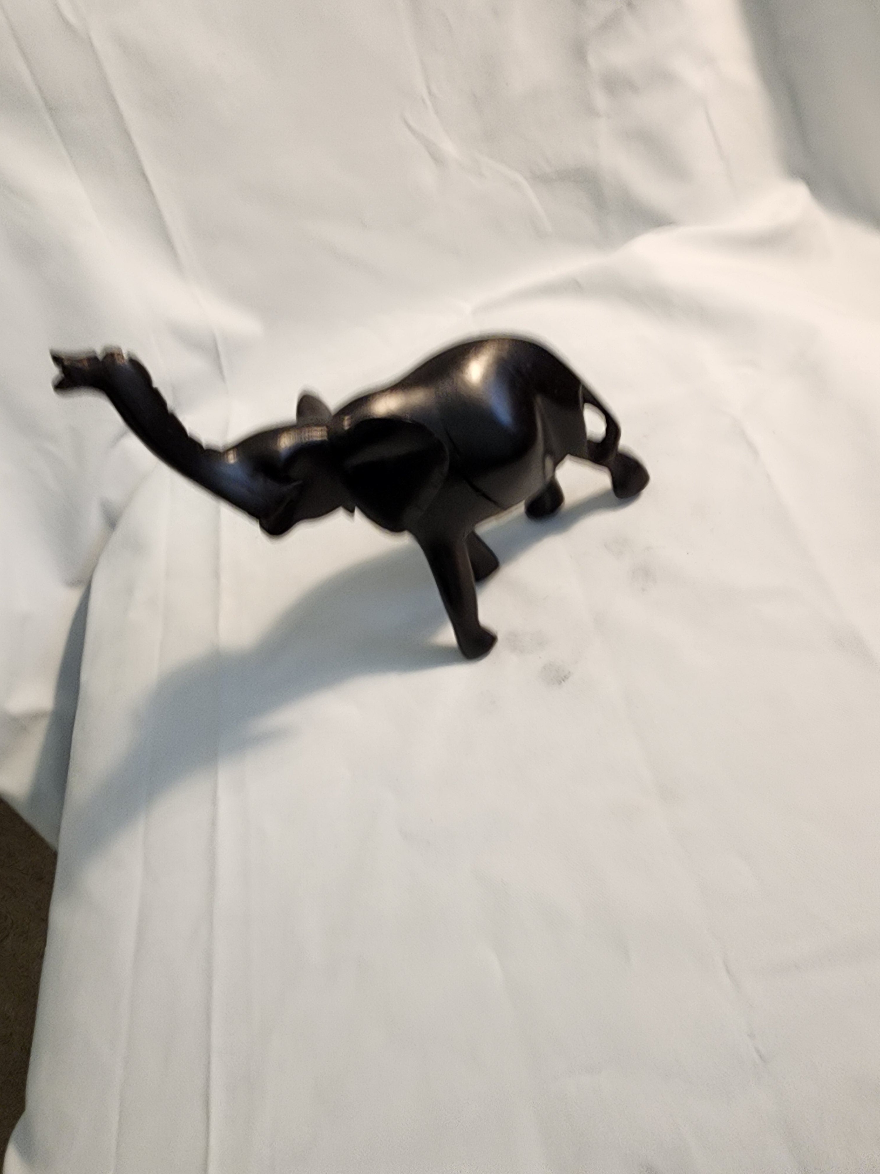 Elephant Made in Kenya from Ebony wood