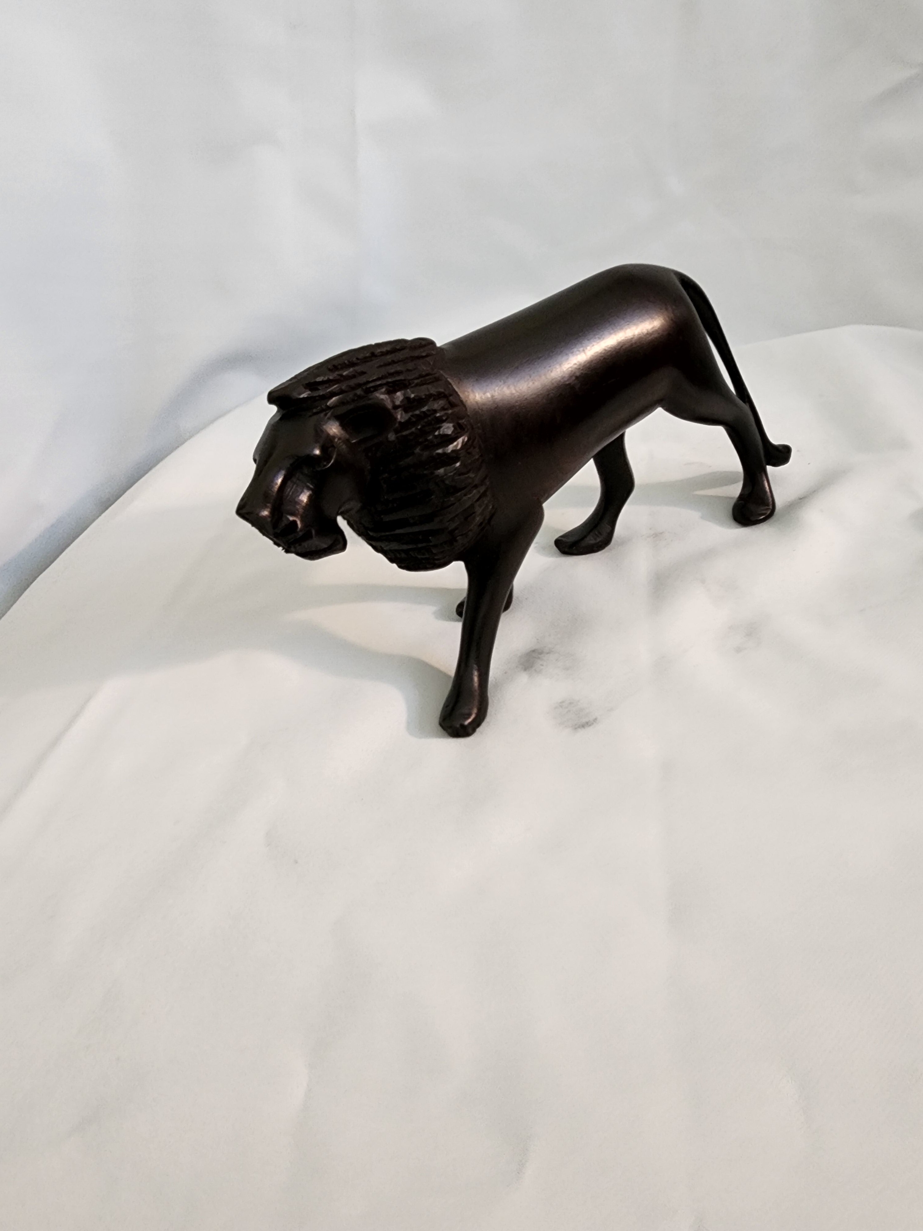 Lion hand carving