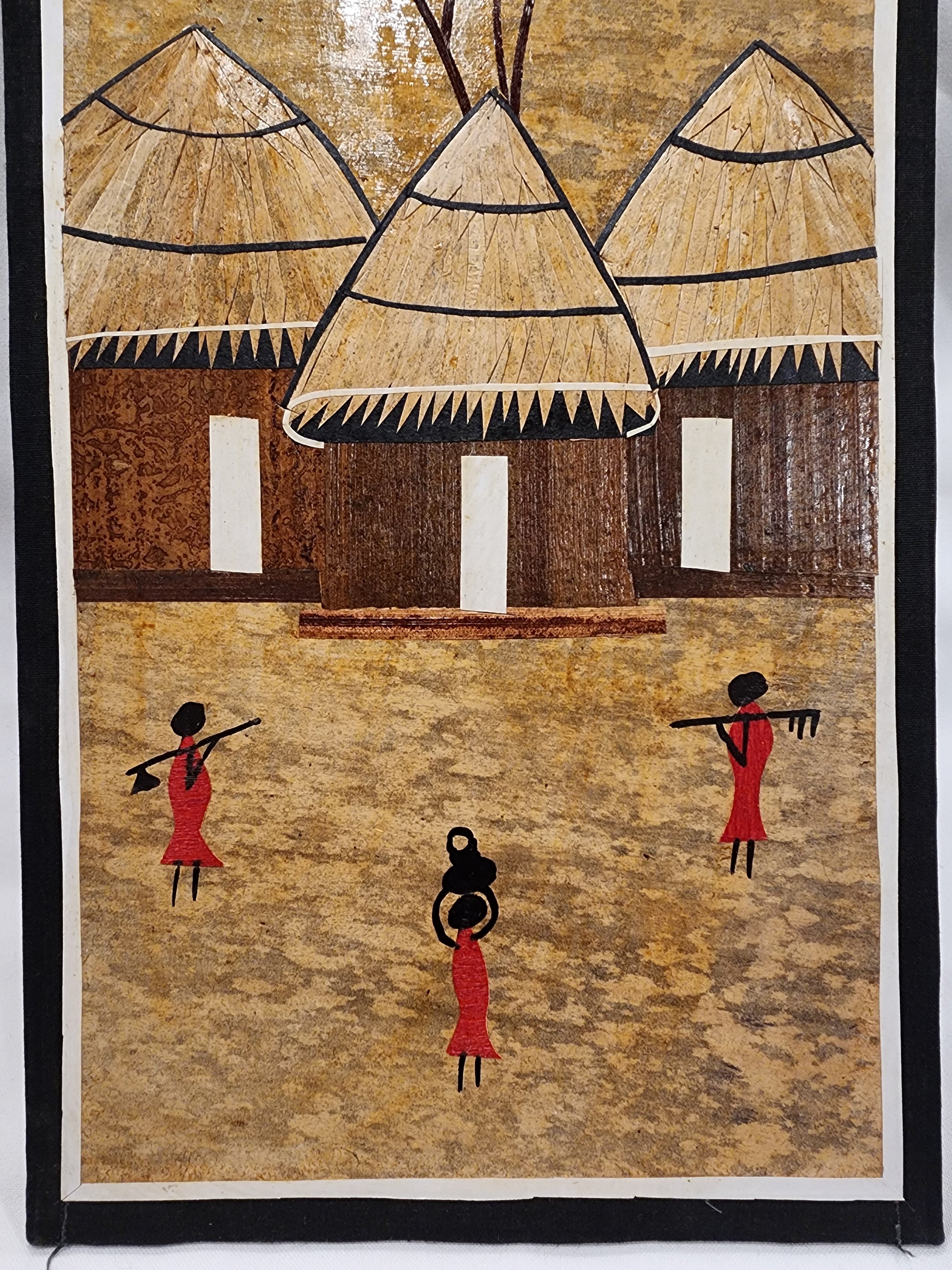 Banana Leaf Batik- Kenyan Village Life