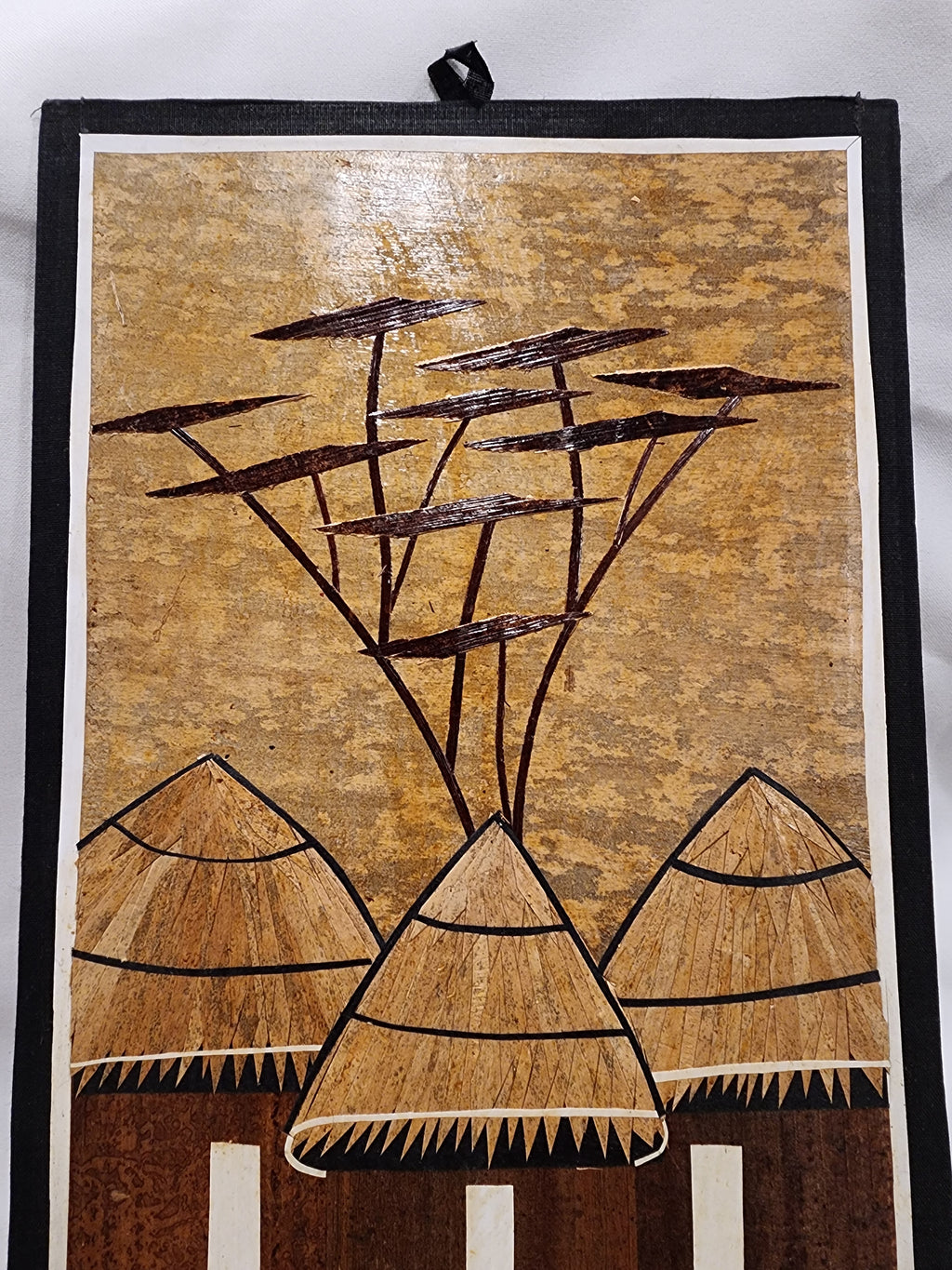 Banana Leaf Batik- Kenyan Village Life