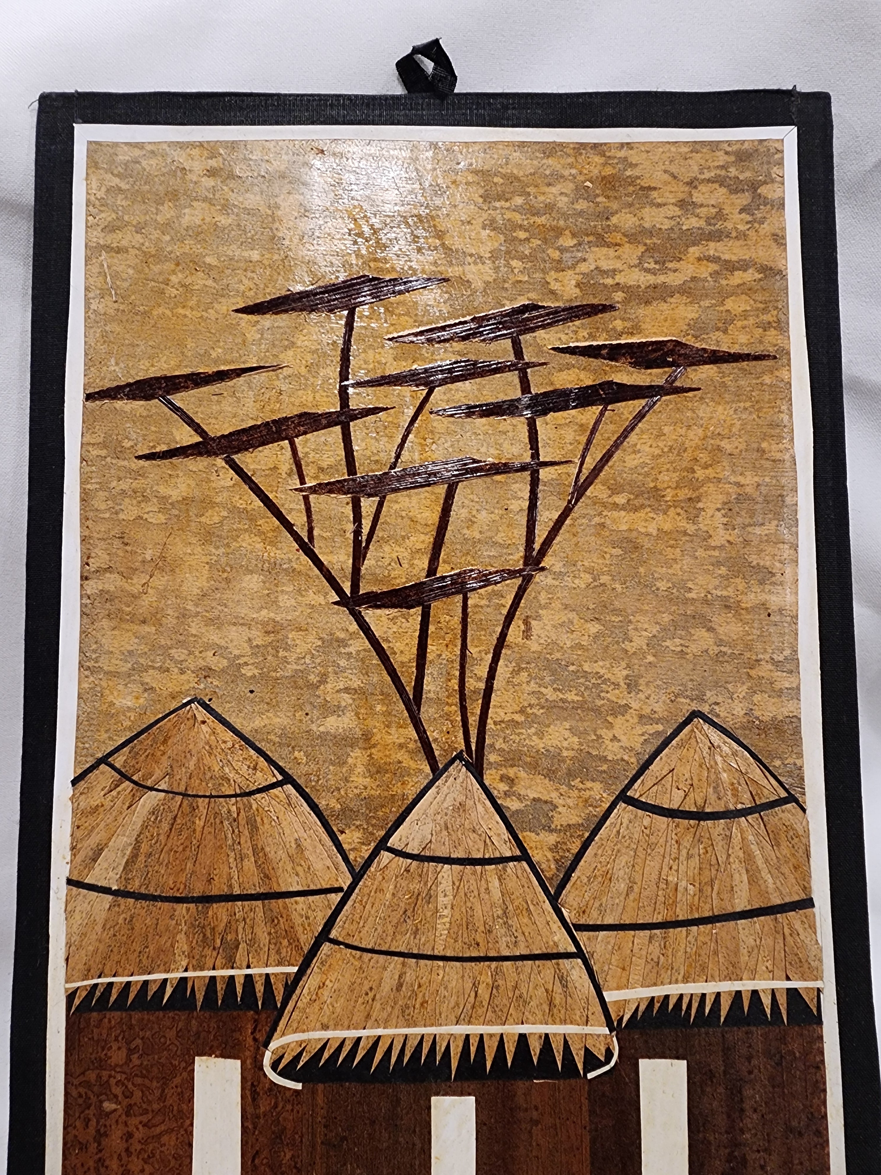 Banana Leaf Batik- Kenyan Village Life