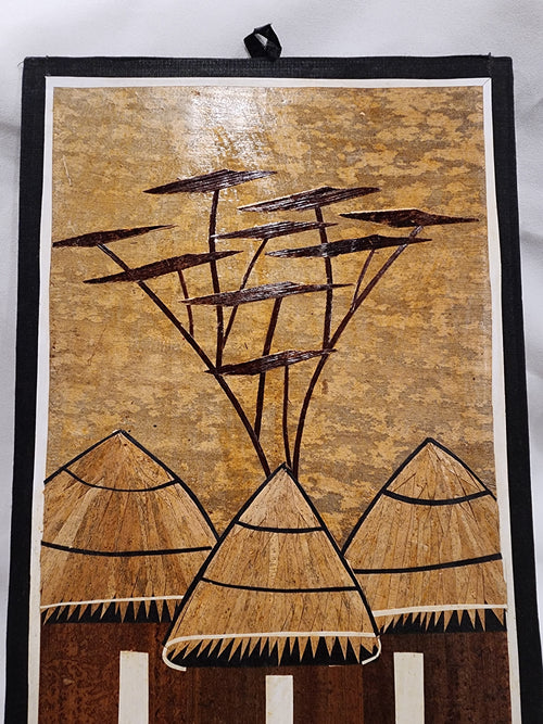 Banana Leaf Batik- Kenyan Village Life