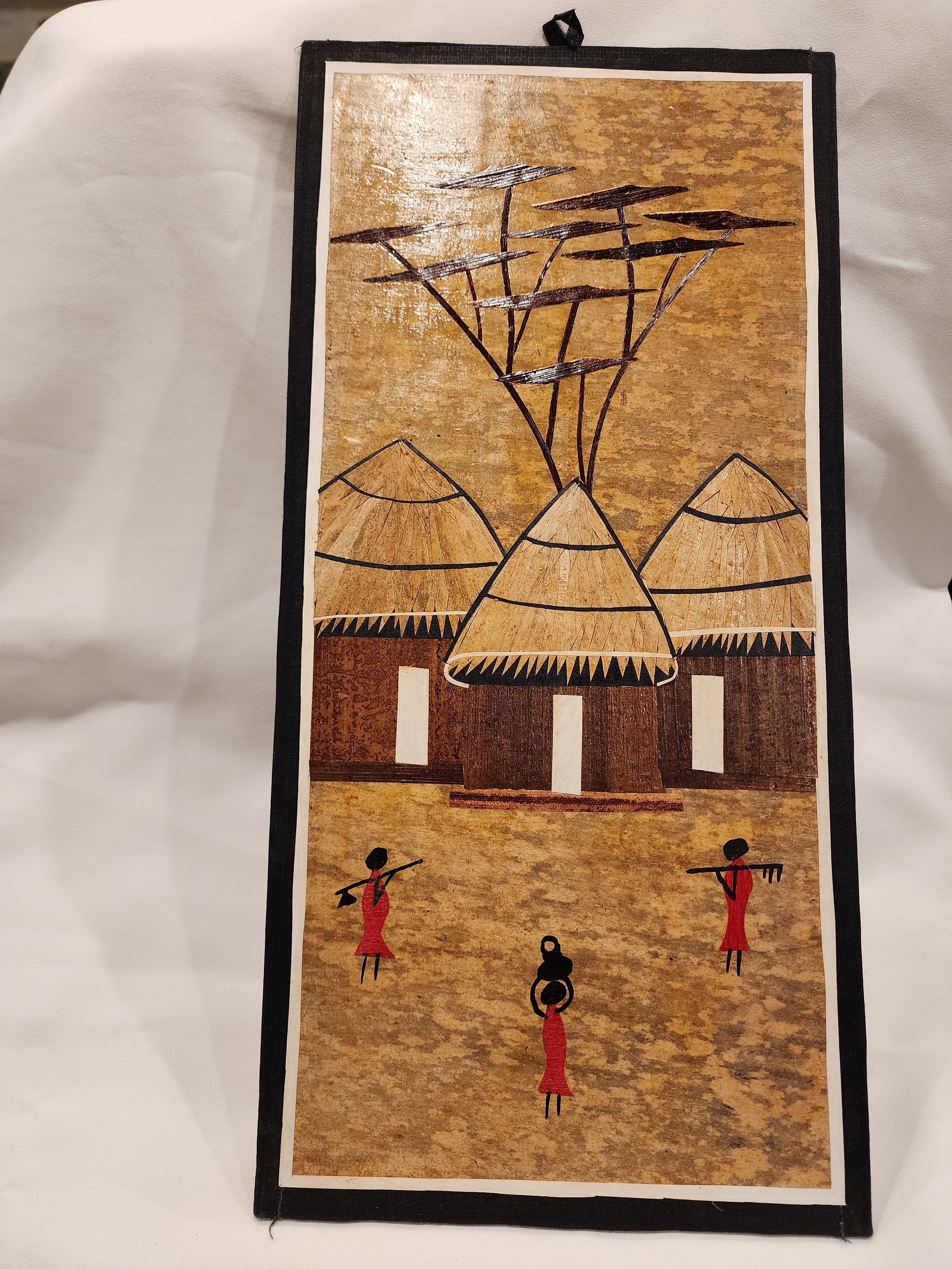 Banana Leaf Batik- Kenyan Village Life